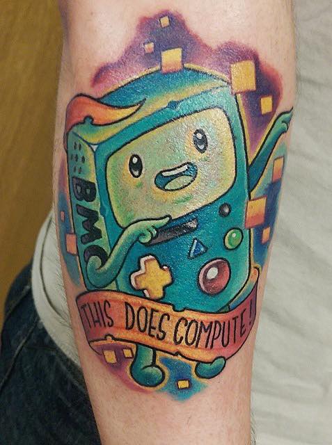 Bmo Adventure Time Tattoo 3 by Chris Hill