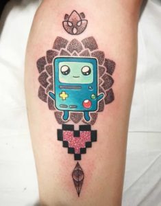 Bmo Adventure Time Tattoo by Chris Hill