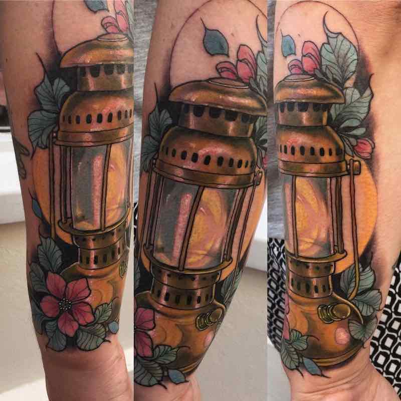Lamp Tattoo by Summer Heath