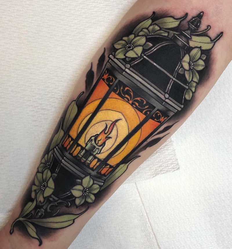 Lantern Tattoo 2 by Anthony Barros Castro