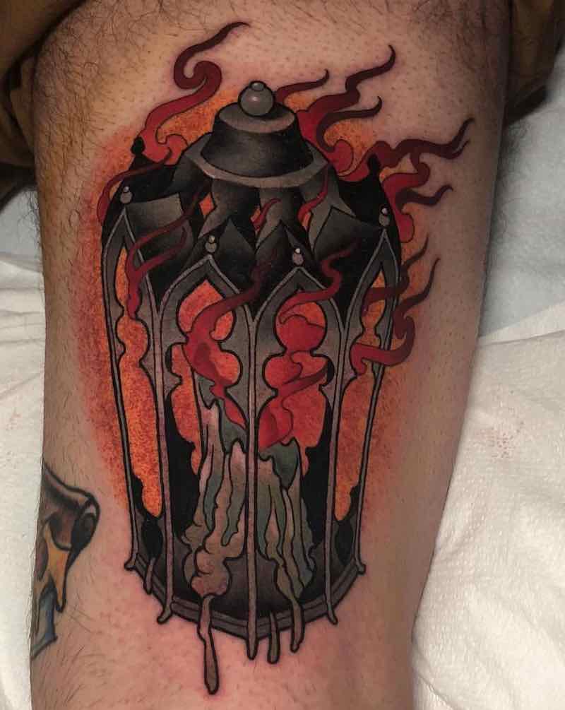 Lantern Tattoo 2 by Billy Weigler