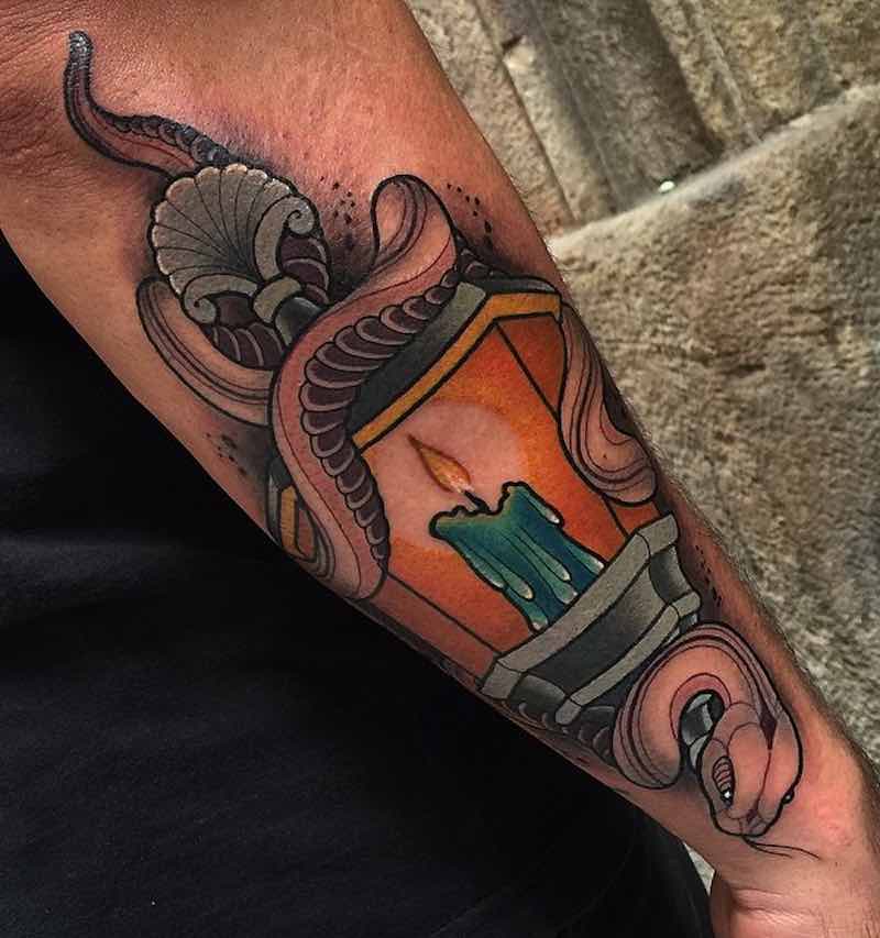 Lantern Tattoo 2 by Heath Clifford