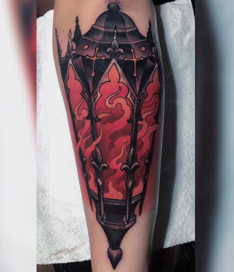 Lantern Tattoo by Billy Weigler