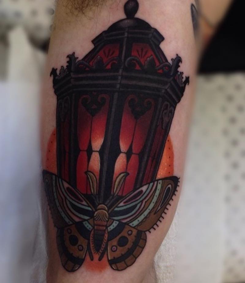 Lantern Tattoo by Drew Shallis