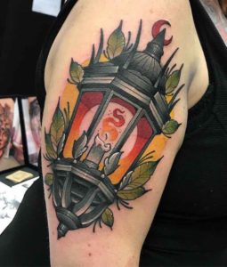 Lantern Tattoo by Fraser Peek