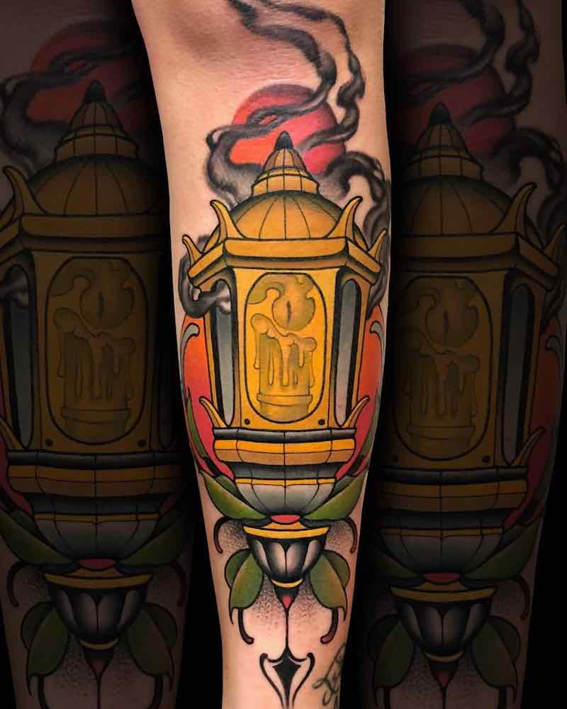 Lantern Tattoo by Fulvio Vaccarone
