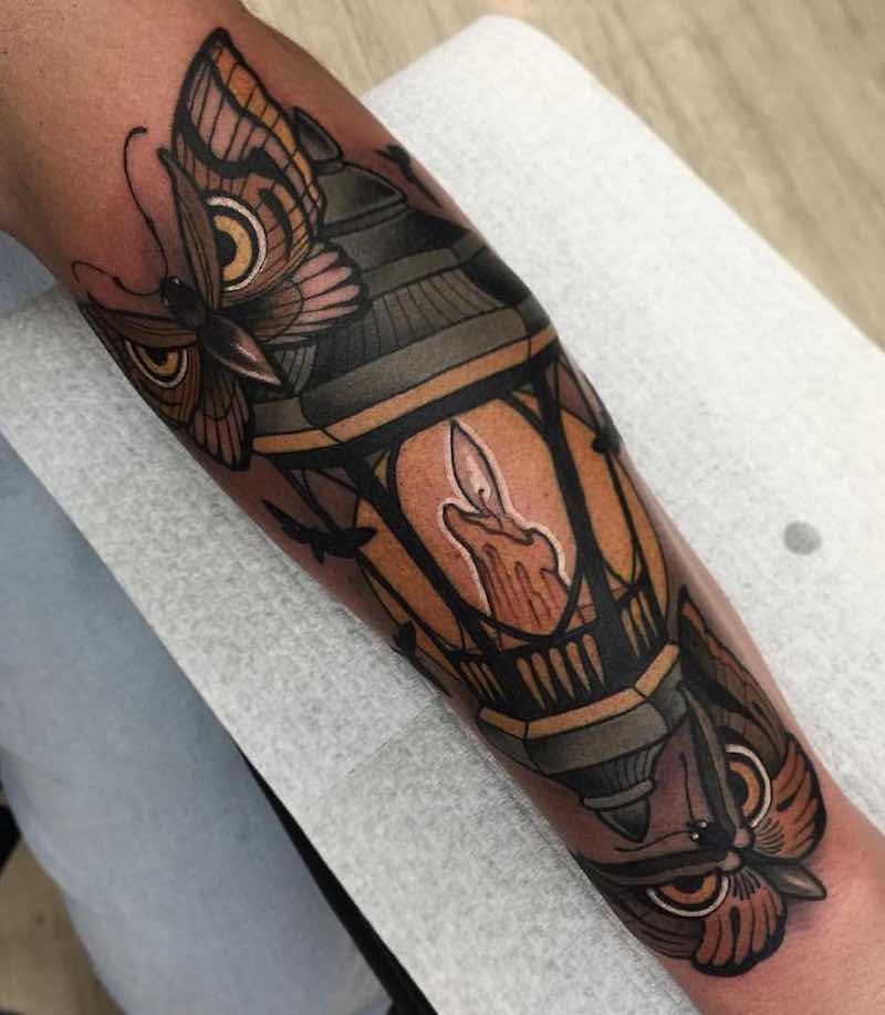 Lantern Tattoo by Heath Clifford