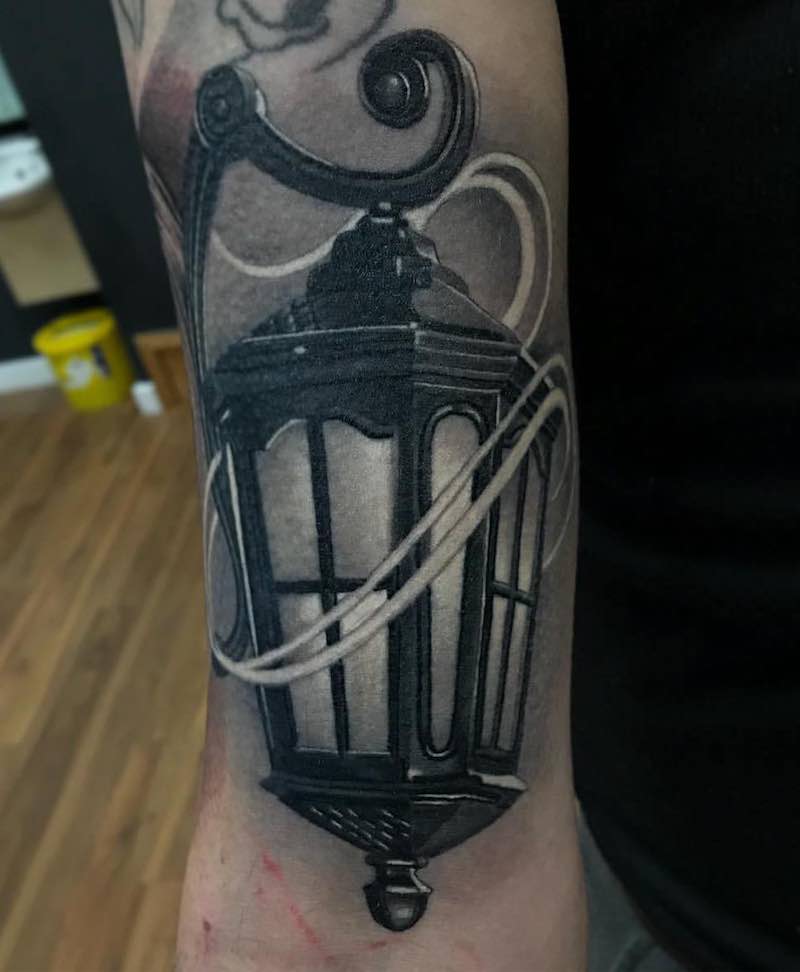 Lantern Tattoo by Lee Compton