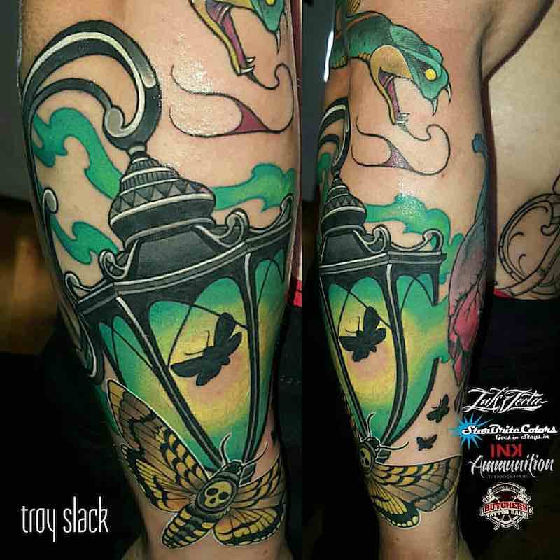 Lantern Tattoo by Troy Slack