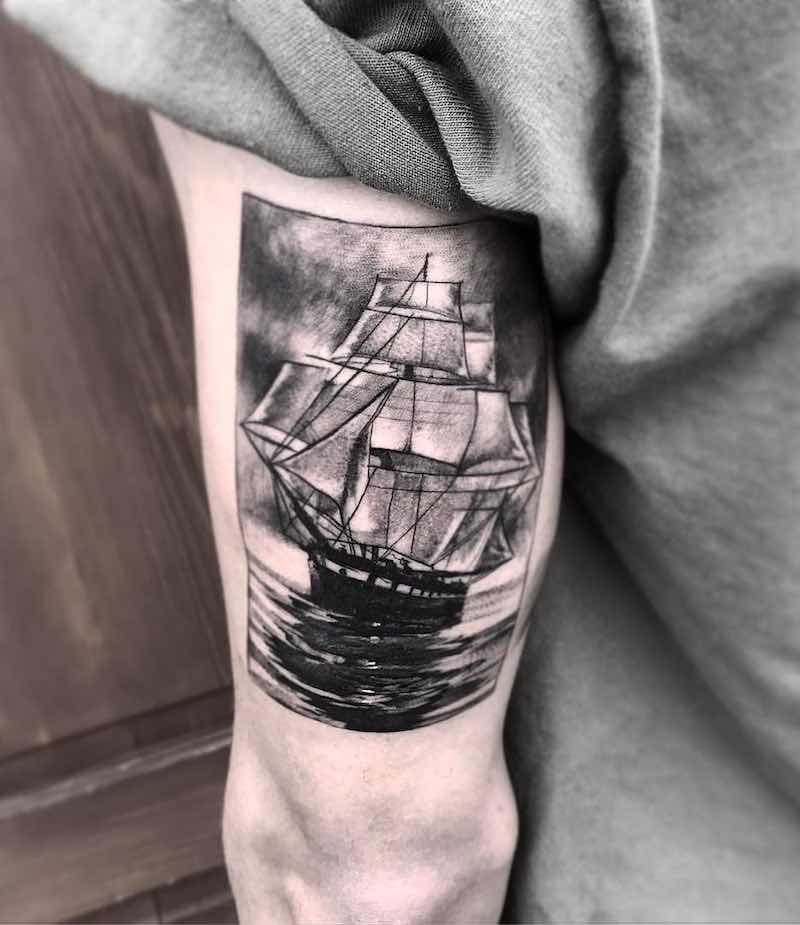 Ship Tattoo 2 by Daniel Paarup