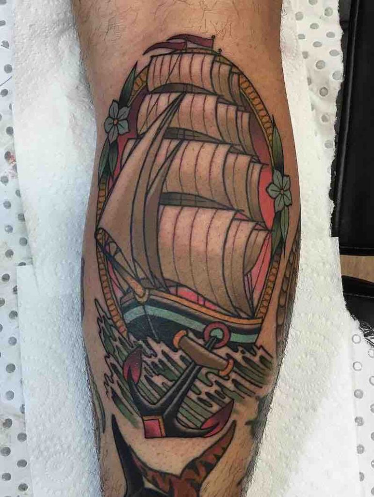 Ship Tattoo 2 by Drew Shallis