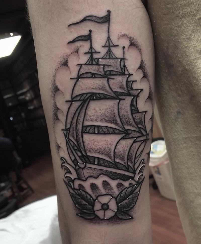 Ship Tattoo 2 by Patrick Whiting