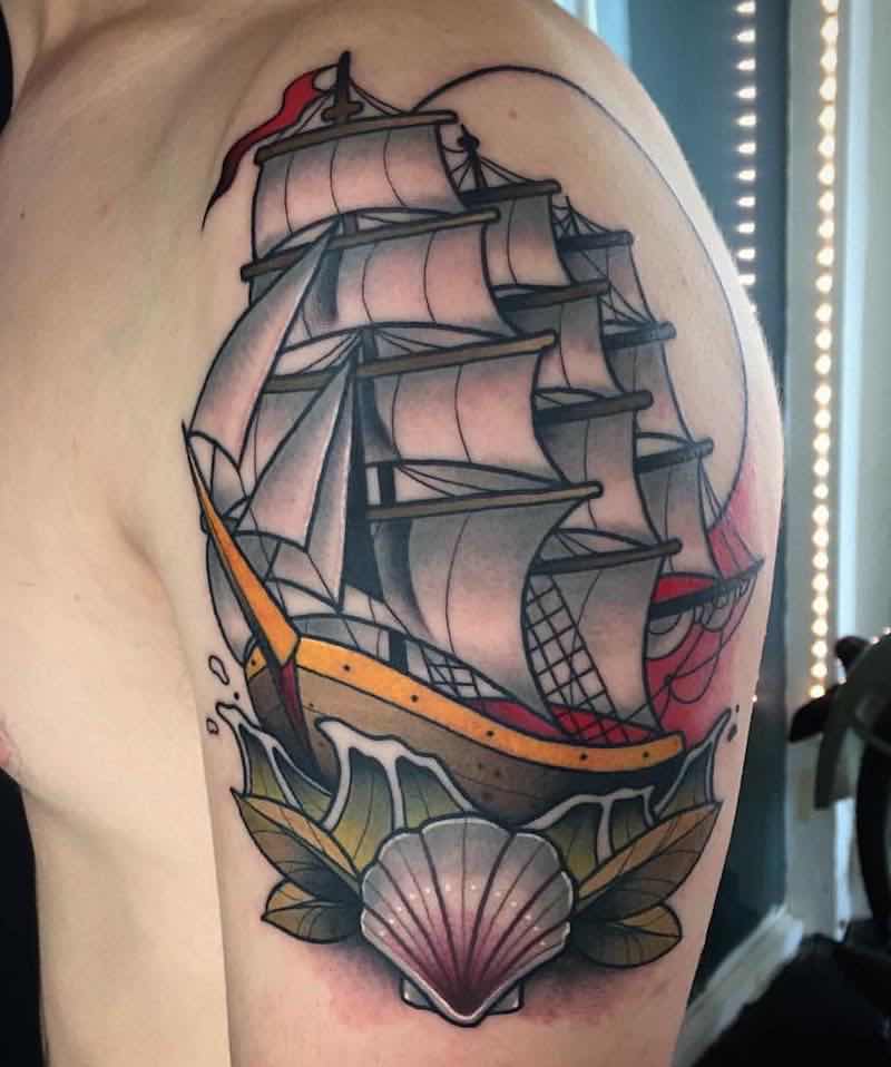 Ship Tattoo by Alvaro Alonso