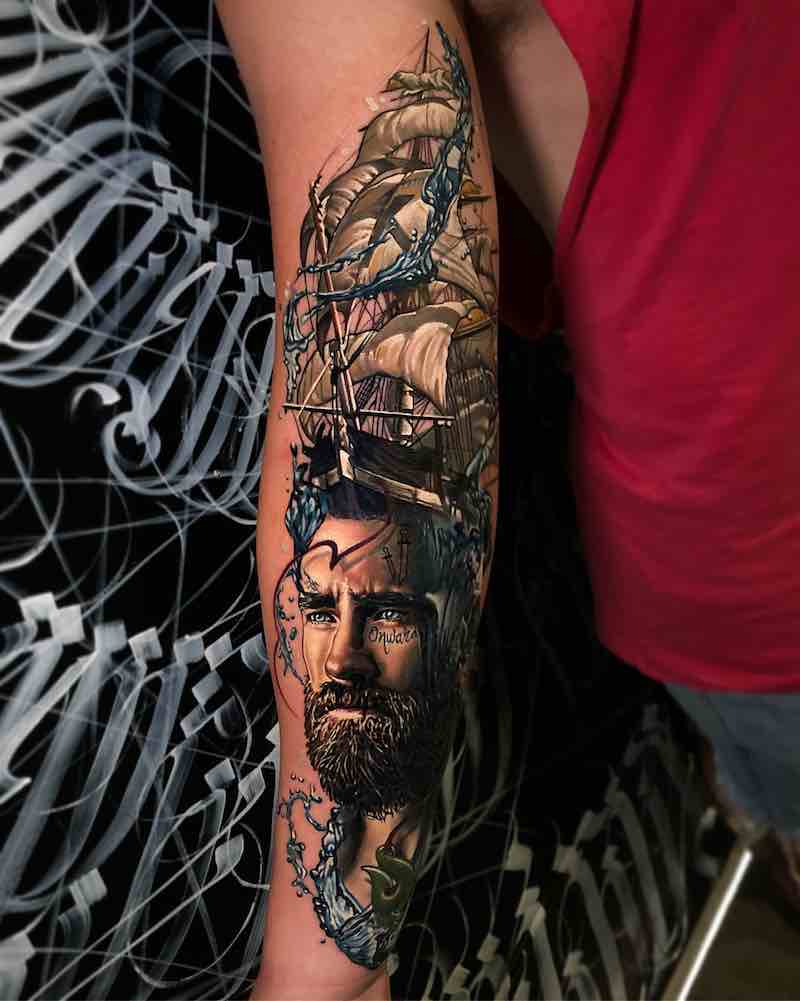 Ship Tattoo by Ben Kaye