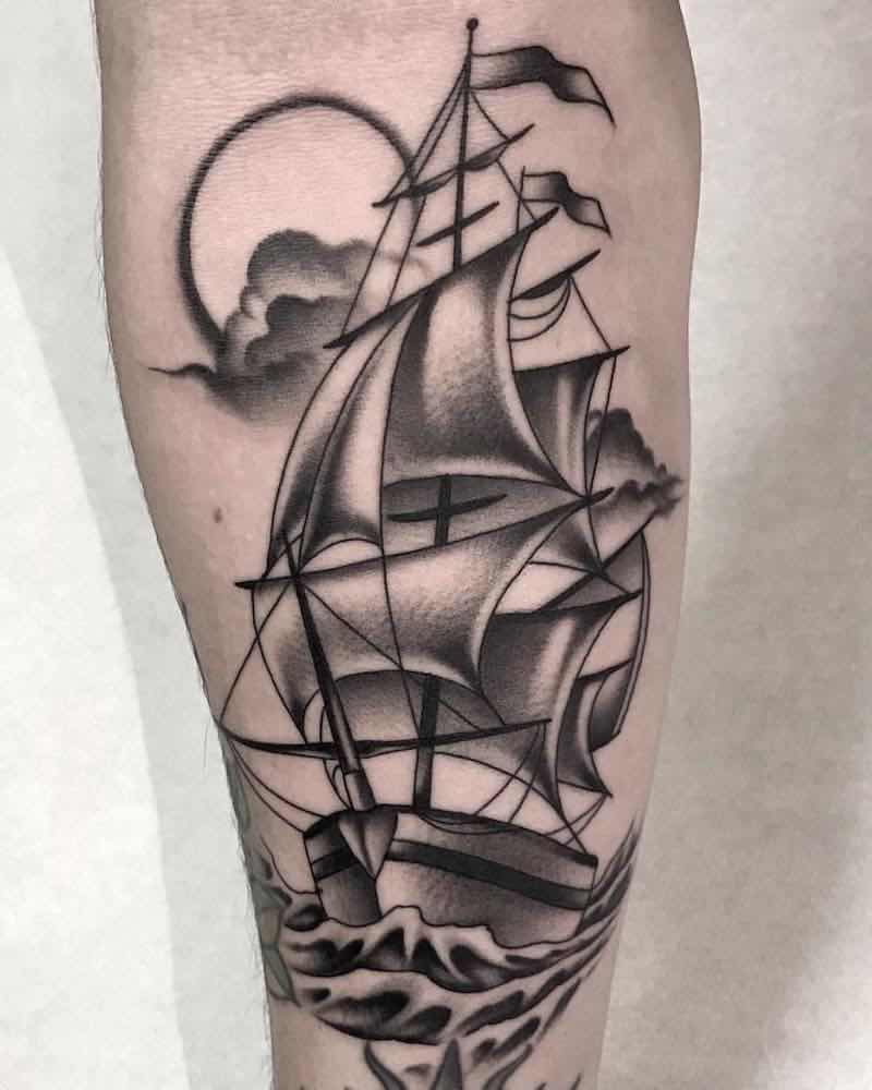 Ship Tattoo by Fulvio Vaccarone