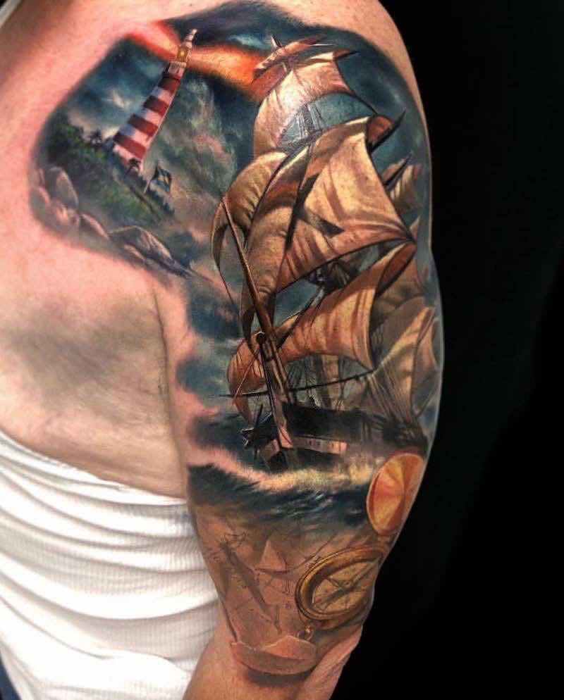 Ship Tattoo by Jesse Rix