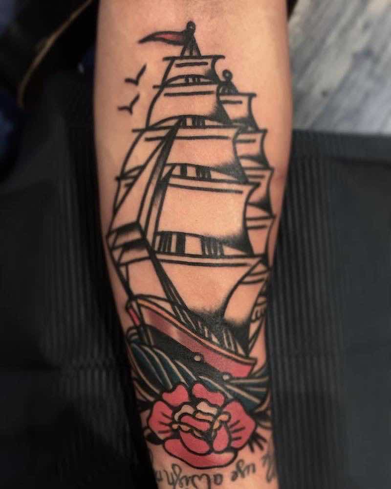 Ship Tattoo by Marius Klaue