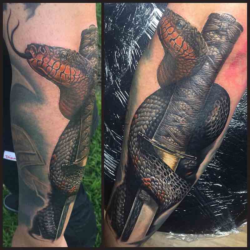 Snake Tattoo 2 by Ben Kaye