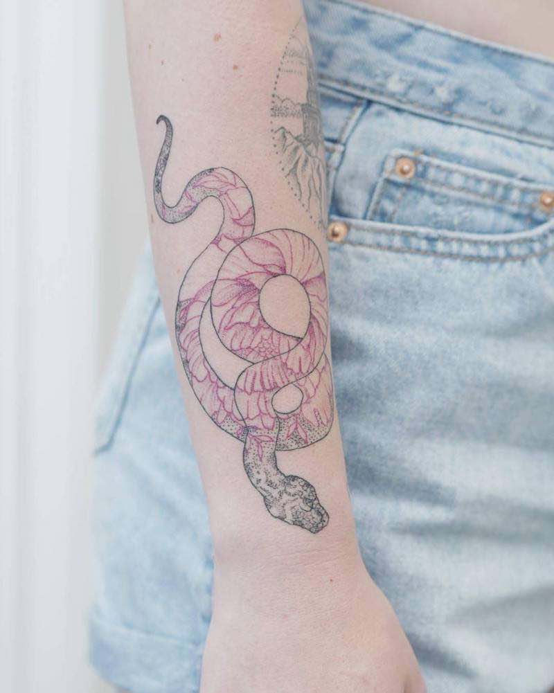 Snake Tattoo 3 by Phoebe Hunter