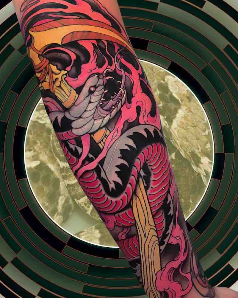 Snake Tattoo by Alan Ferioli