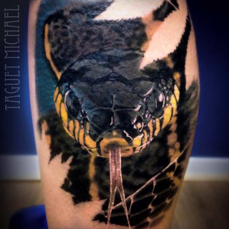 Snake Tattoo by Michael Taguet