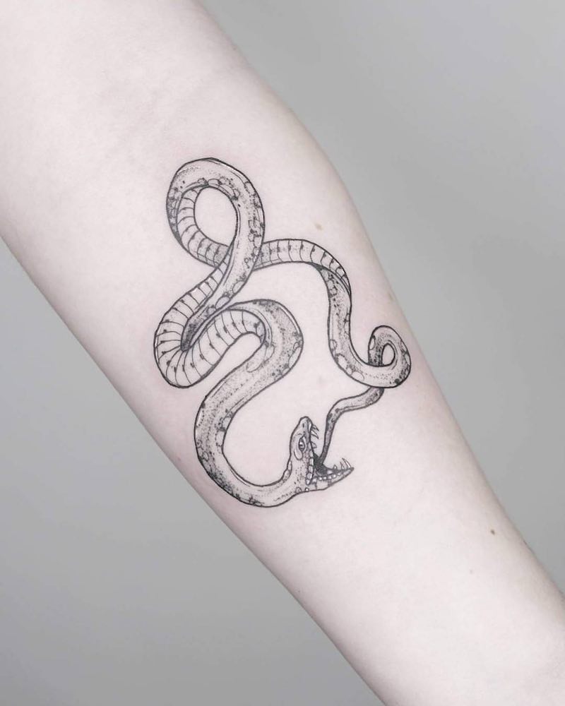 Snake Tattoo by Phoebe Hunter