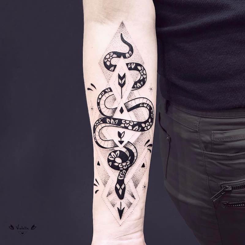 Snake Tattoo by Violette Chabanon