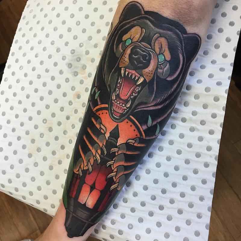 Bear Tattoo 2 by Drew Shallis