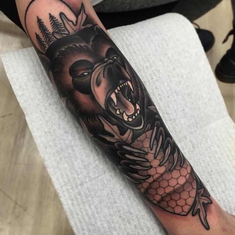 Bear Tattoo 2 by Heath Clifford