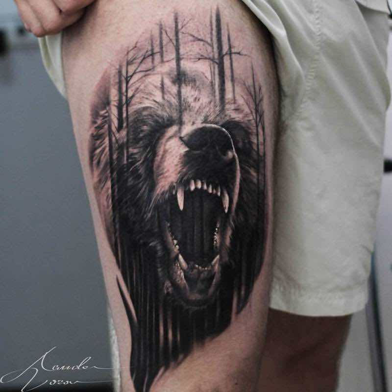 Bear Tattoo by Alexander Voron