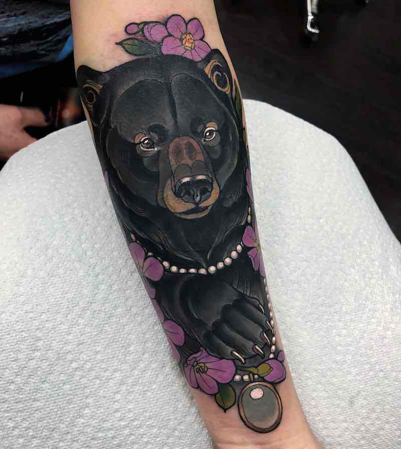 Bear Tattoo by Arielle Gagnon