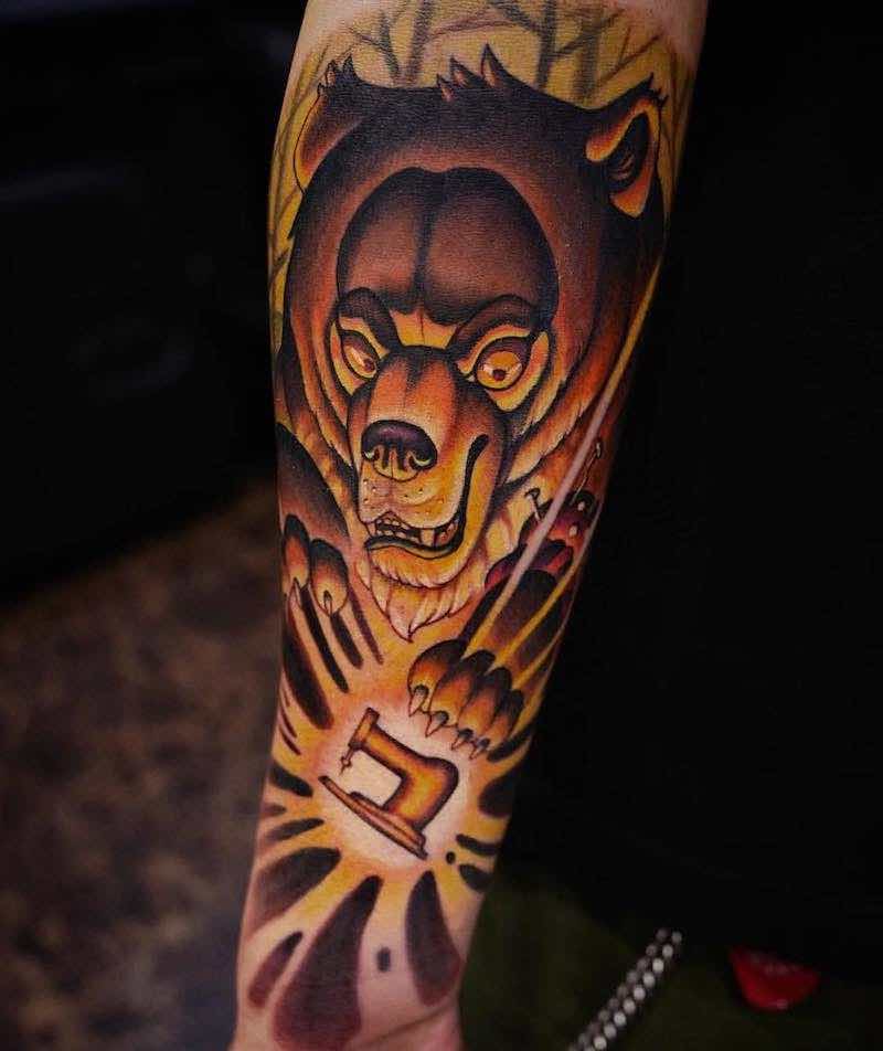 Bear Tattoo by Camoz