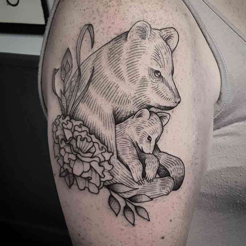 Bear Tattoo by Cutty Bage