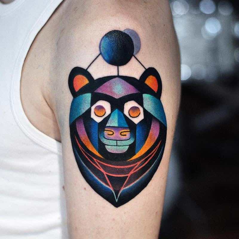 Bear Tattoo by David Peyote