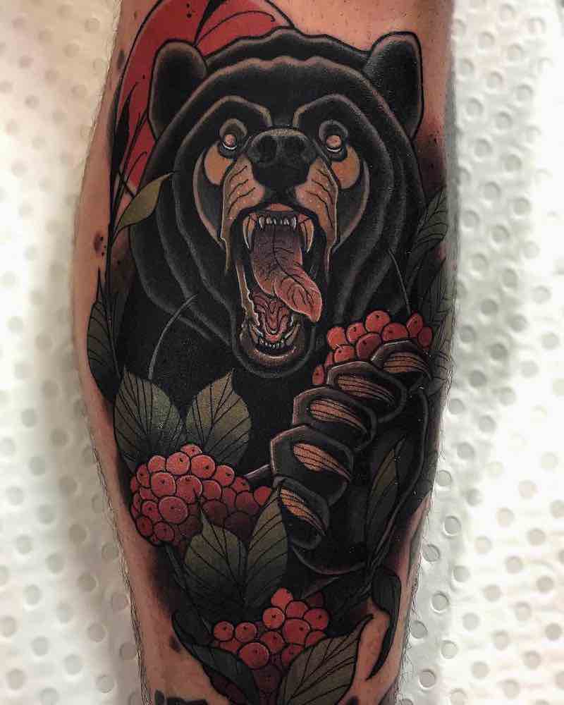 Bear Tattoo by Drew Shallis