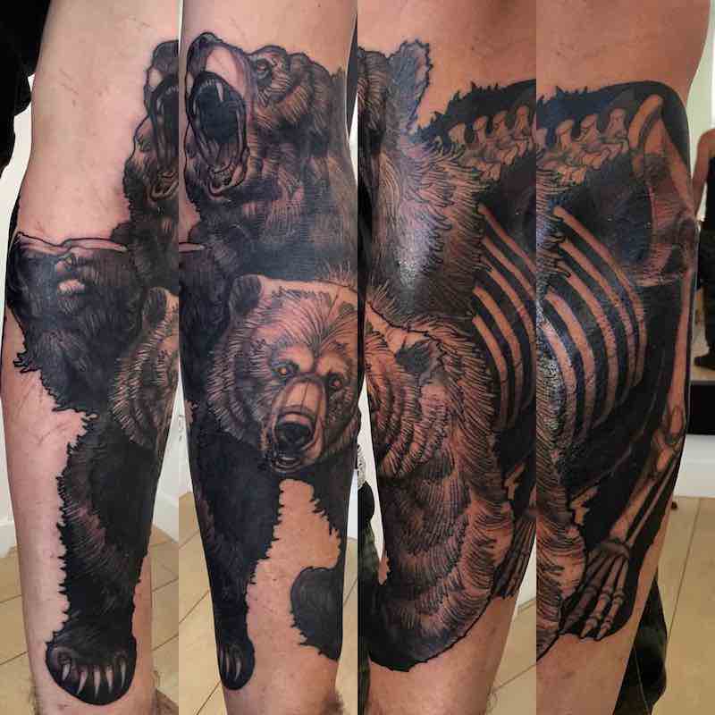 Bear Tattoo by Steve Moore