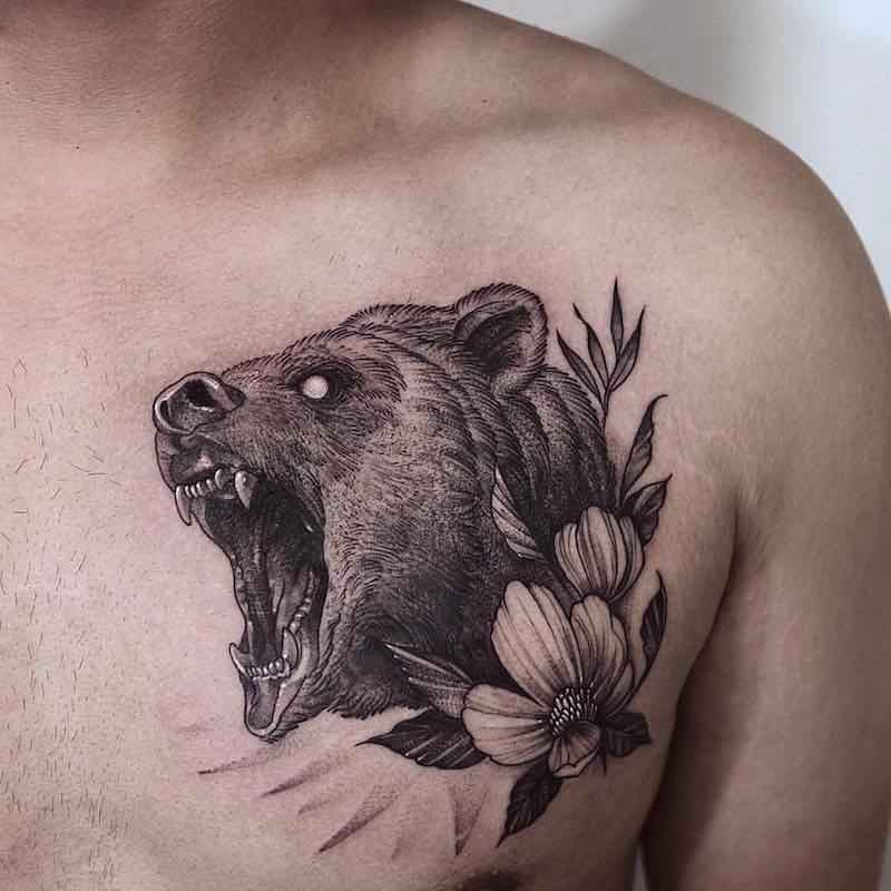 Bear Tattoo by Zeal Tattoo