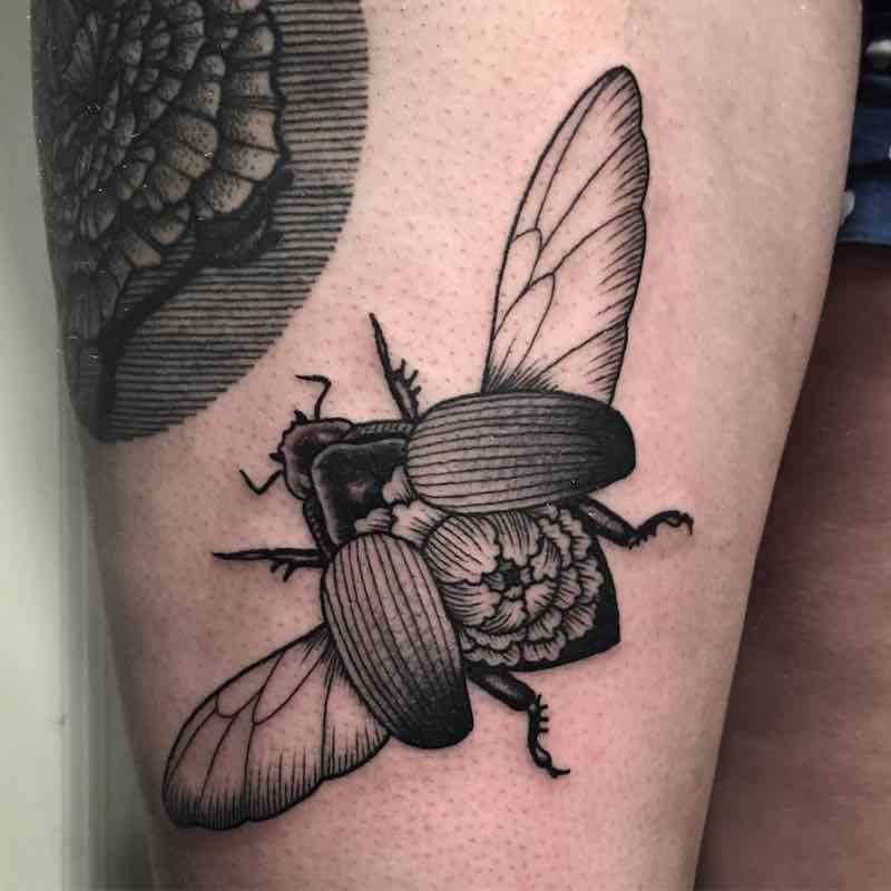Beetle Tattoo by Jack Ankersen