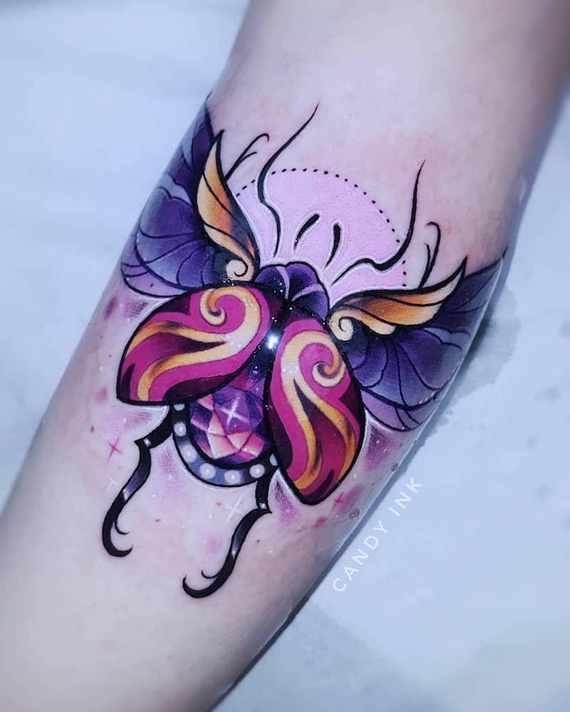 Beetle Tattoo by Laura Konieczna