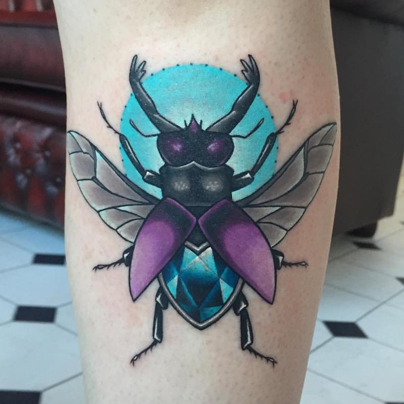 Beetle Tattoo by Michelle Maddison
