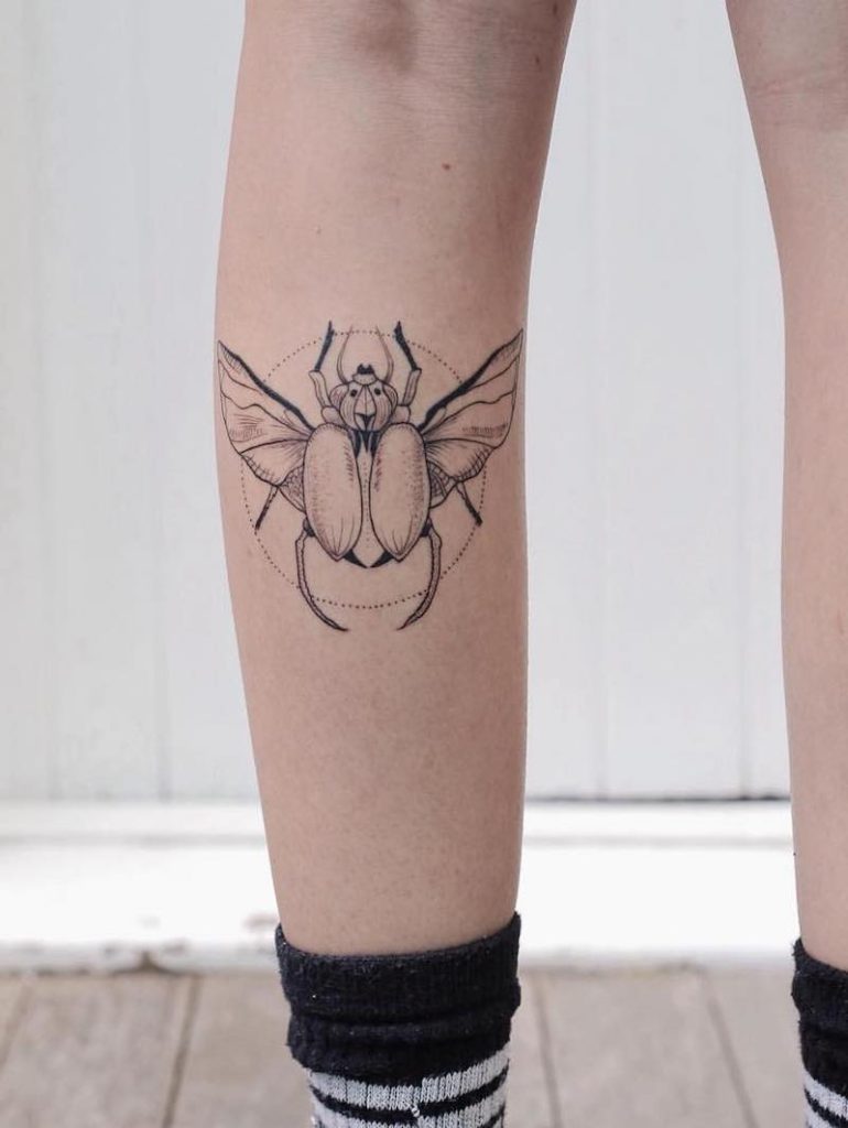 Beetle Tattoo by Phoebe Hunter