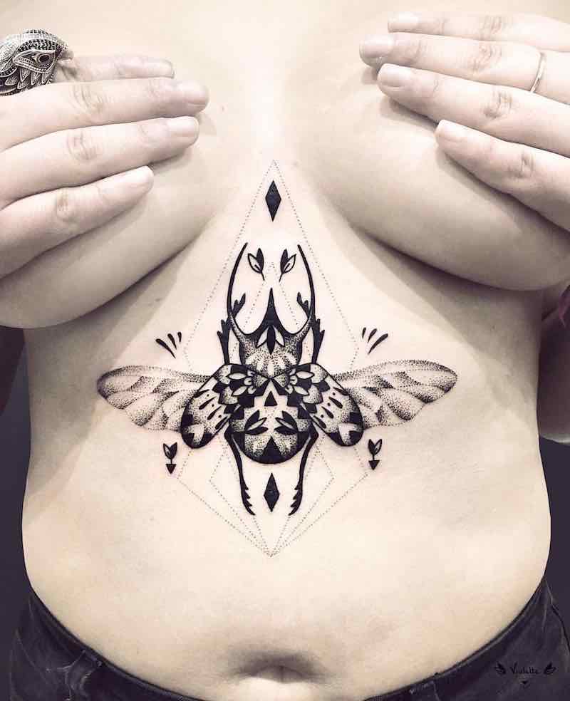 Beetle Tattoo by Violette Chabanon
