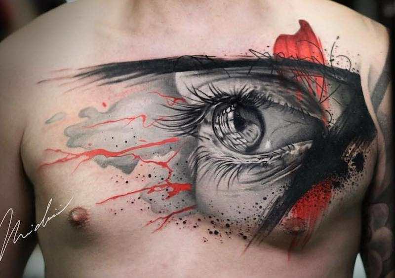 Eye Tattoo by Michael Cloutier