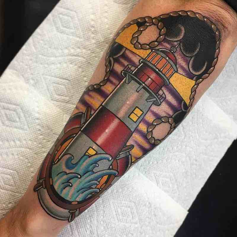 Lighthouse Tattoo 2 by Keith Kuzara