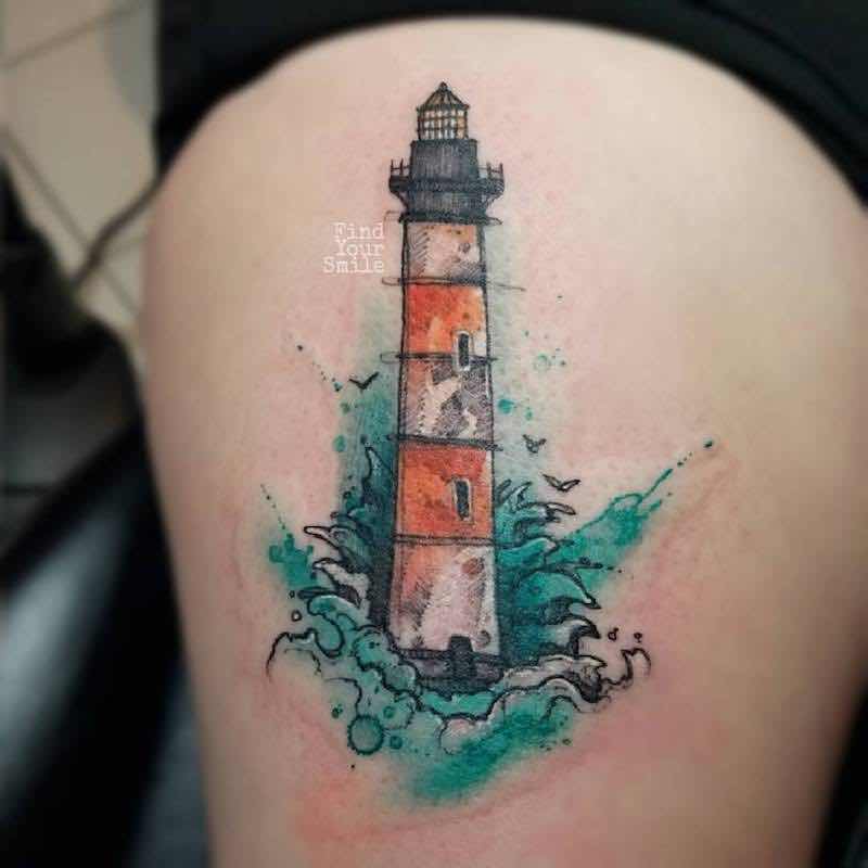 Lighthouse Tattoo 3 by Russell Van Schaick
