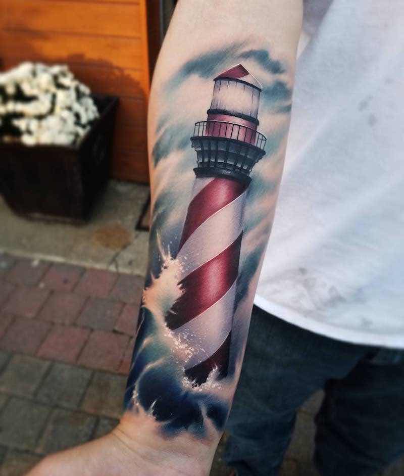 Lighthouse Tattoo by Chris Toler