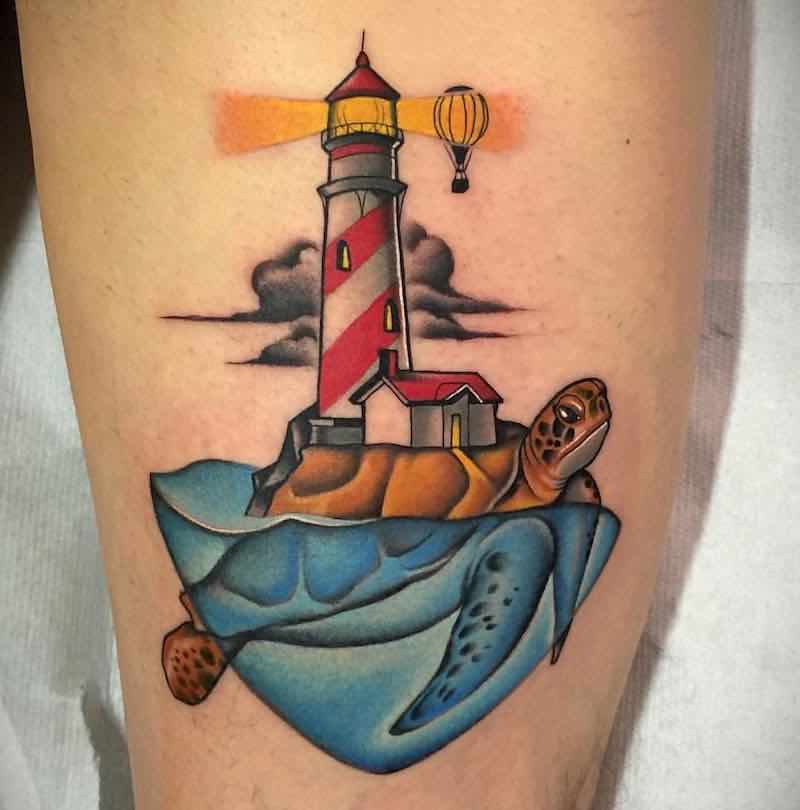 Lighthouse Tattoo by Fulvio Vaccarone