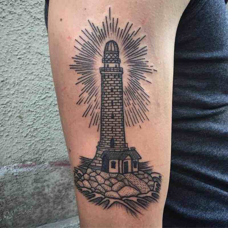 Lighthouse Tattoo by Jack Ankersen
