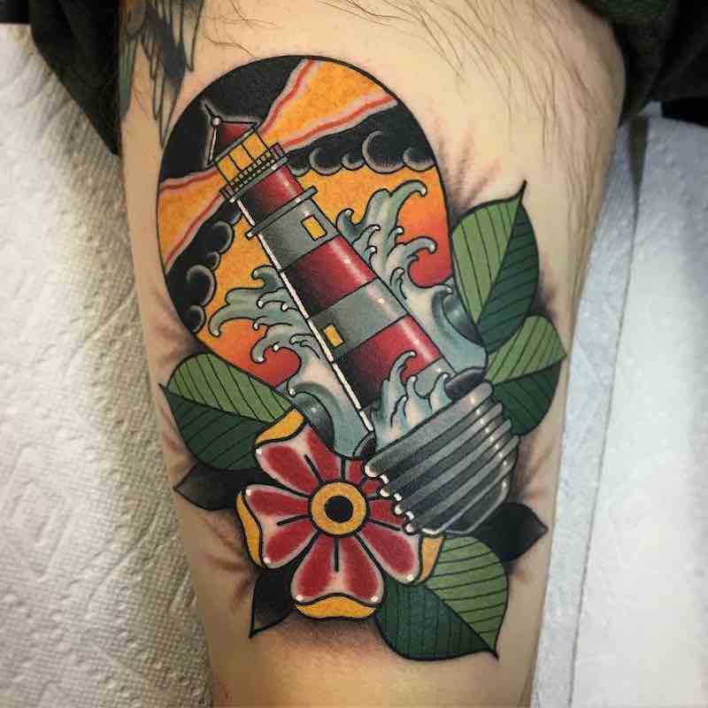 Lighthouse Tattoo by Keith Kuzara