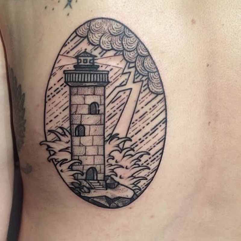 Lighthouse Tattoo by Nhat Be